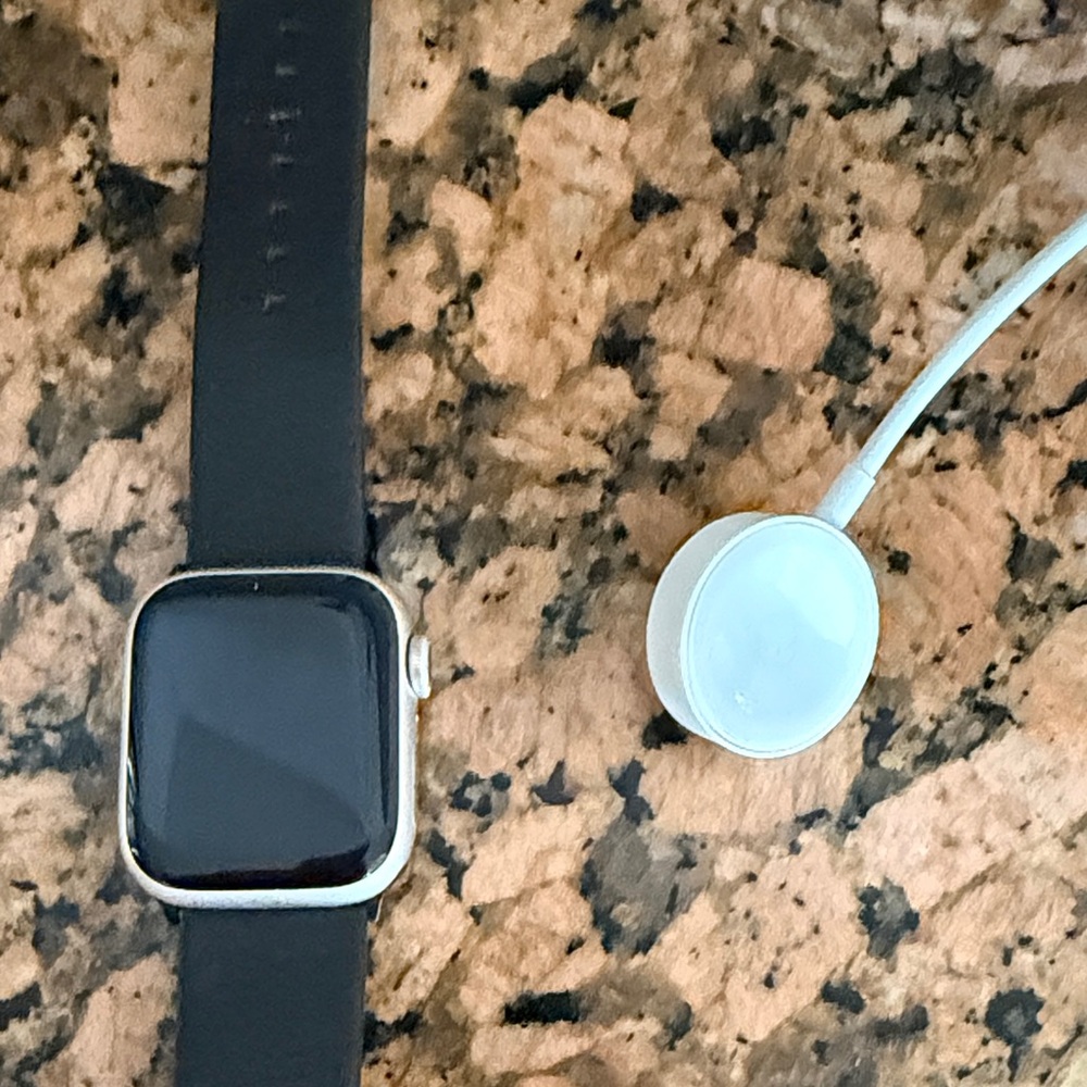 Apple Watch Series 8 with charger and extra bands